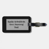 Löwe isst Sie einfache personalisierte Gepäckanhänger (Rückseite horizontal)