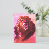 Löwe - Italienische Malerei Postkarte (Stehend Vorderseite)