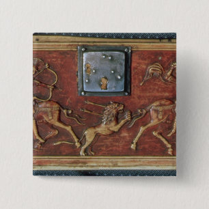 Löwe-Jagd, Plakette von einer byzantinischen Button