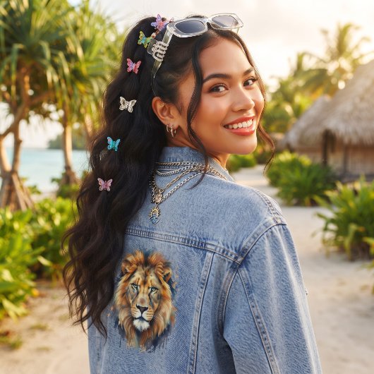 Löwe Jeansjacke