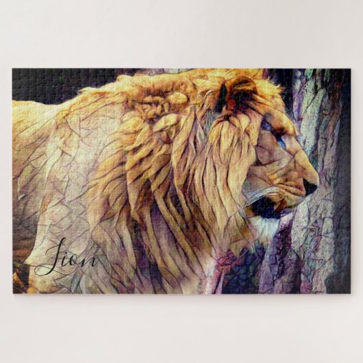 Löwe [Jigsaw puzzle: 1014P] Puzzle (Horizontal)