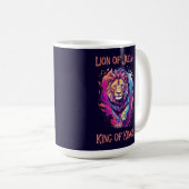 Löwe Juda Christlicher Glaube Jesus Gabe Kaffeetasse (VorderseiteRechts)