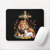 Löwe Juda Lamm Gott Christlicher Glaube Design Mousepad (Mit Mouse)