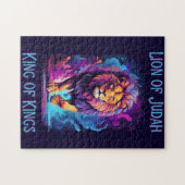 Löwe Judah Faith Jesus Christliches Geschenk Puzzle (Horizontal)