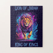 Löwe Judah Faith Jesus Christliches Geschenk Puzzle (Vertikal)