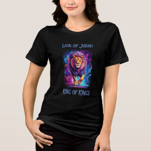Löwe Judah Faith Jesus Christliches Geschenk Tri-Blend Shirt