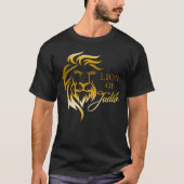 Löwe Judah Golden Yellow Christlich Evangelisch T-Shirt (Vorderseite)