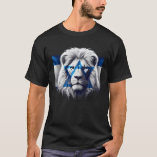 Löwe jüdischer Stolz Israel Flaggen Symbol Stre T-Shirt