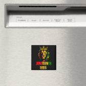 Löwe Juneteenth cool 1865 Freiheit afrikanisch Jun Magnet (In Situ (Geschirrspüler))