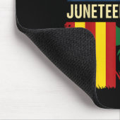 Löwe Juneteenth Cool Schwarze Geschichte Afrikanis Mousepad (Ecke)