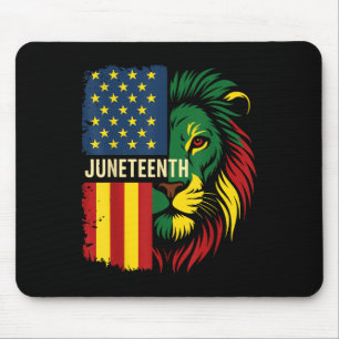 Löwe Juneteenth Cool Schwarze Geschichte Afrikanis Mousepad
