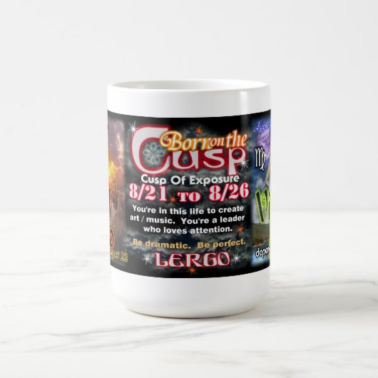 Löwe-Jungfrau-Spitze, große 15 Kaffeetasse (Mittel)