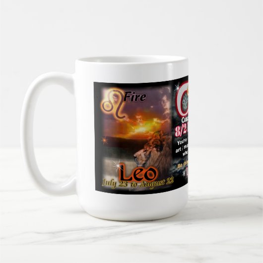 Löwe-Jungfrau-Spitze, große 15 Kaffeetasse (Links)