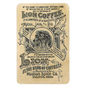 Löwe-Kaffee-Magnet Magnet
