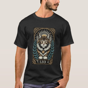Löwe Katze Sternzeichen Sonne Königliche Mähne Hoh T-Shirt