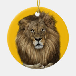 Löwe - Keramik Ornament
