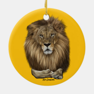 Löwe - Keramik Ornament