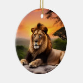 Löwe Keramik Ornament (Rechts)