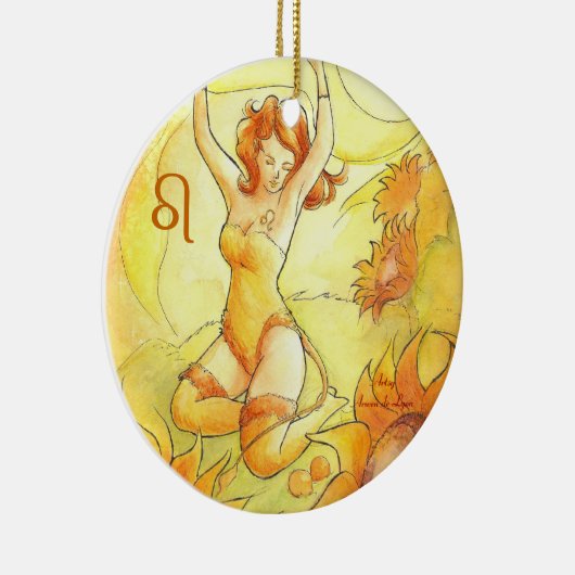 Löwe Keramik Ornament (Rechts)