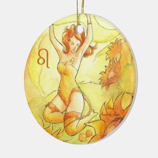 Löwe Keramik Ornament (Links)