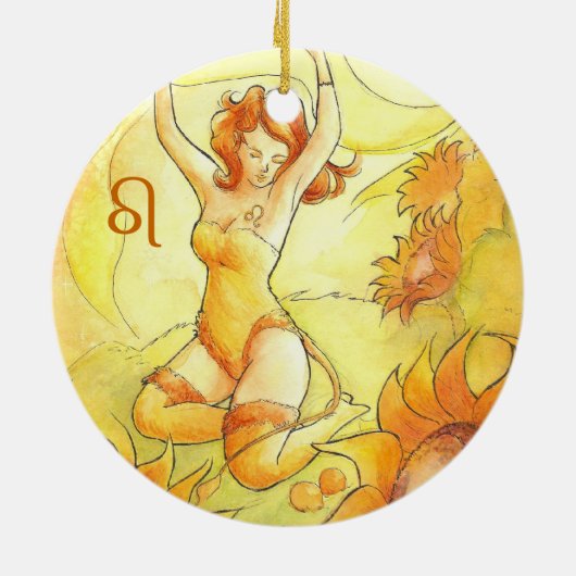 Löwe Keramik Ornament (Hinten)