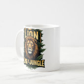 Löwe: König des Dschungels Kaffeetasse (Vorderseite Links)