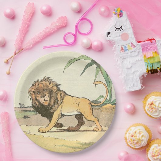 Löwe, König des Dschungels Pappteller (Party)