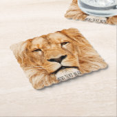 Löwe, König von Afrika Untersetzer (angewinkelt)