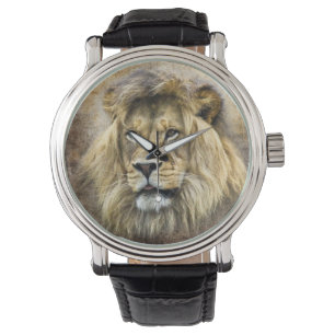 Löwe-Kopf-Uhr Armbanduhr