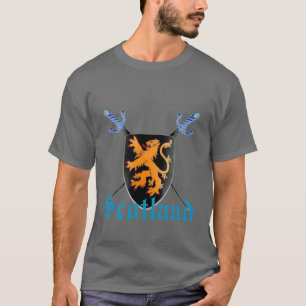 Löwe-Kreuz-Schwerter-T-Shirt Schottlands T-Shirt
