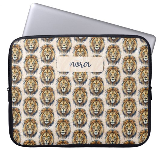 Löwe Laptopschutzhülle (Vorderseite)