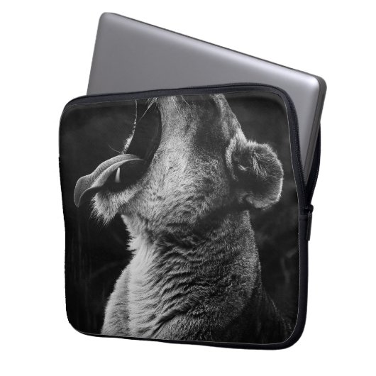 Löwe Laptopschutzhülle (Vorderseite Links)