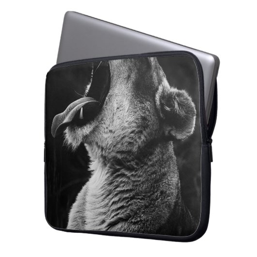 Löwe Laptopschutzhülle (Vorderseite Links)