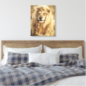 Löwe Leinwanddruck (Insitu (Schlafzimmer))