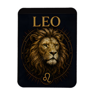 Löwe Leo Sternzeichen Himmels Astrologie Symbol Magnet