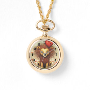 Löwe Liebe 1 Armbanduhr