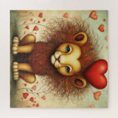 Löwe Liebe 1 Puzzle (Horizontal)