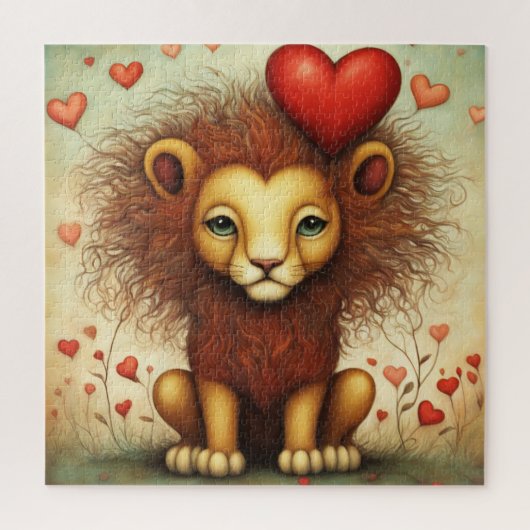 Löwe Liebe 1 Puzzle (Vertikal)