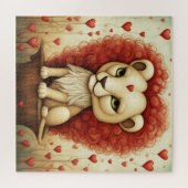 Löwe Liebe 3 Puzzle (Horizontal)