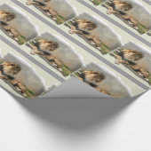 Löwe Liebhaber-Weihnachten Geschenkpapier (Ecke)
