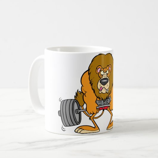 Löwe Lifing belastet Tasse (Vorderseite Links)