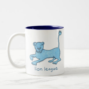 Löwe-Liga Zweifarbige Tasse
