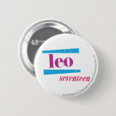 Löwe lila button (Vorne & Hinten)