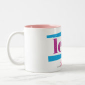 Löwe lila zweifarbige tasse (Links)