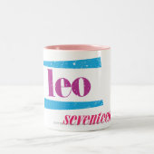 Löwe lila zweifarbige tasse (Mittel)