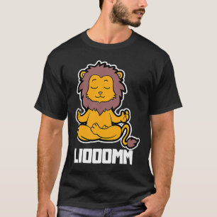 Löwe Liooomm Yoga Tierposition Vintage Frequenz T-Shirt