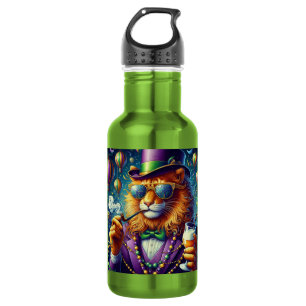 Löwe/Louisiana Mardi Gras Edelstahlflasche