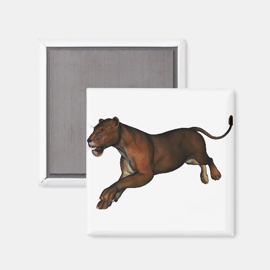 Löwe Magnet (Vorderseite/Rückseite)