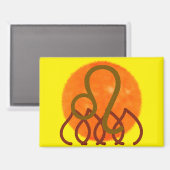 Löwe Magnet (Vorderseite/Rückseite)