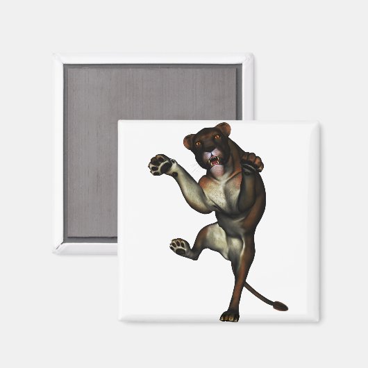 Löwe Magnet (Vorderseite/Rückseite)